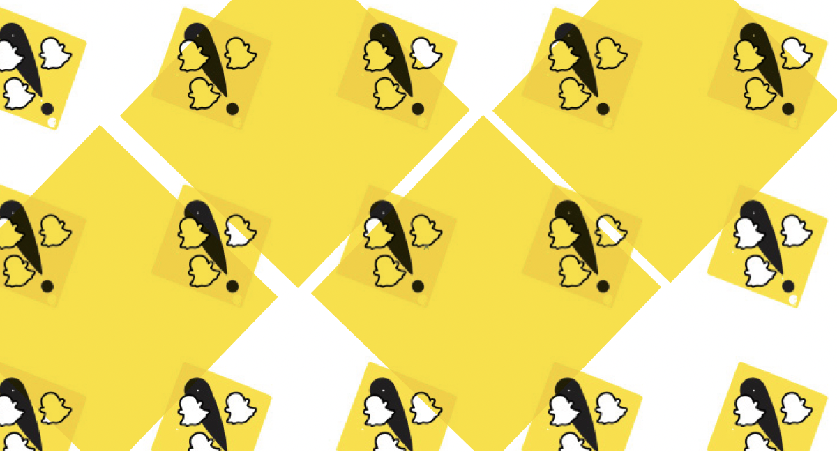An illustration of social media icons and yellow squares