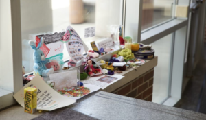 Palestine memorial in the A.C. Buehler Library